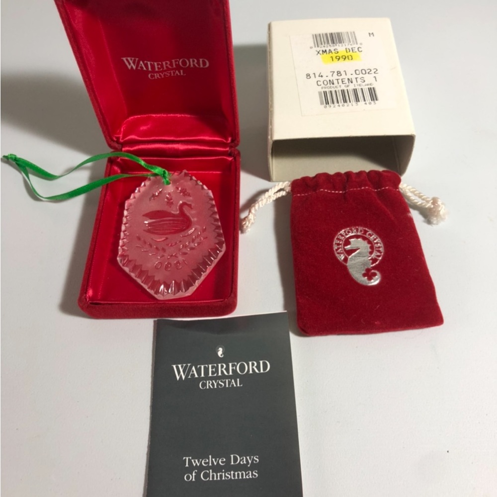 1990 Waterford Crystal Christmas Ornaments